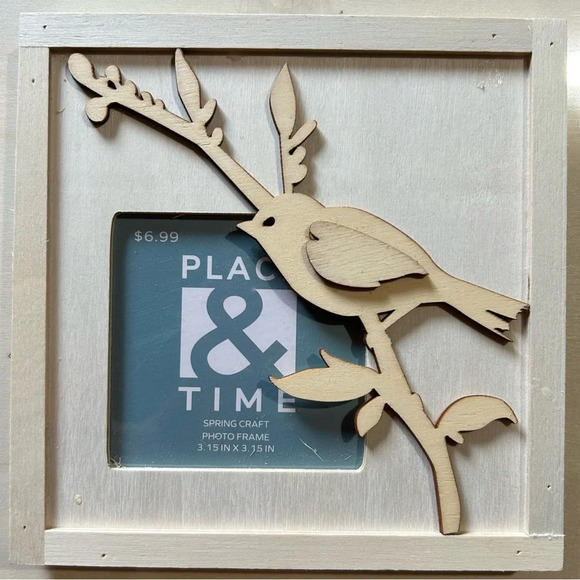 Place & Time Unfinished Wood Bird Craft Projects Frames Decor - Picture 7 of 8